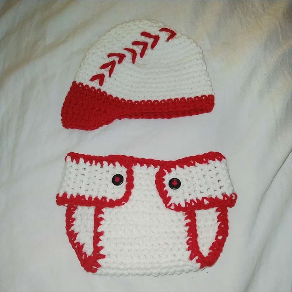 Base ball newborn outfit